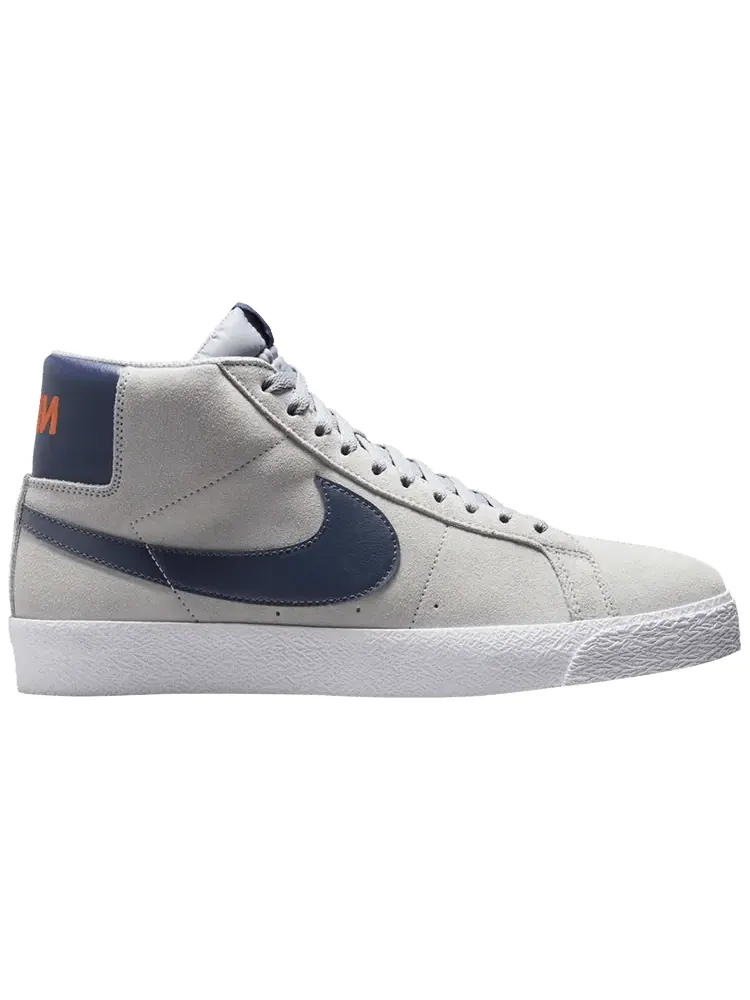 Кроссовки Nike Zoom Blazer Mid SB 'Wolf Grey Midnight Navy' — изображение 1 из 1, серый