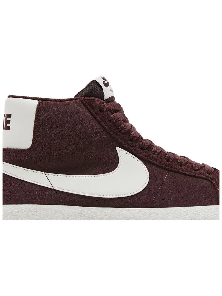 Кроссовки Nike Zoom Blazer Mid SB 'Burgundy Crush' — изображение 2 из 8, красный