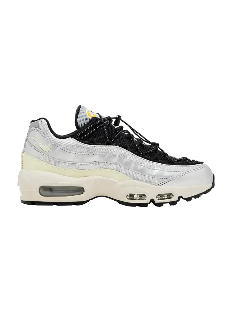 Кроссовки Nike Wmns Air Max 95 'Speed Lacing - Metallic Silver' — изображение 1 из 9