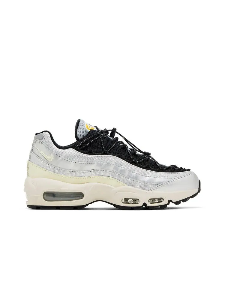 Кроссовки Nike Wmns Air Max 95 'Speed Lacing - Metallic Silver' — изображение 2 из 9