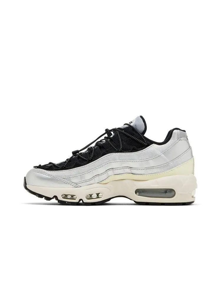 Кроссовки Nike Wmns Air Max 95 'Speed Lacing - Metallic Silver' — изображение 4 из 9