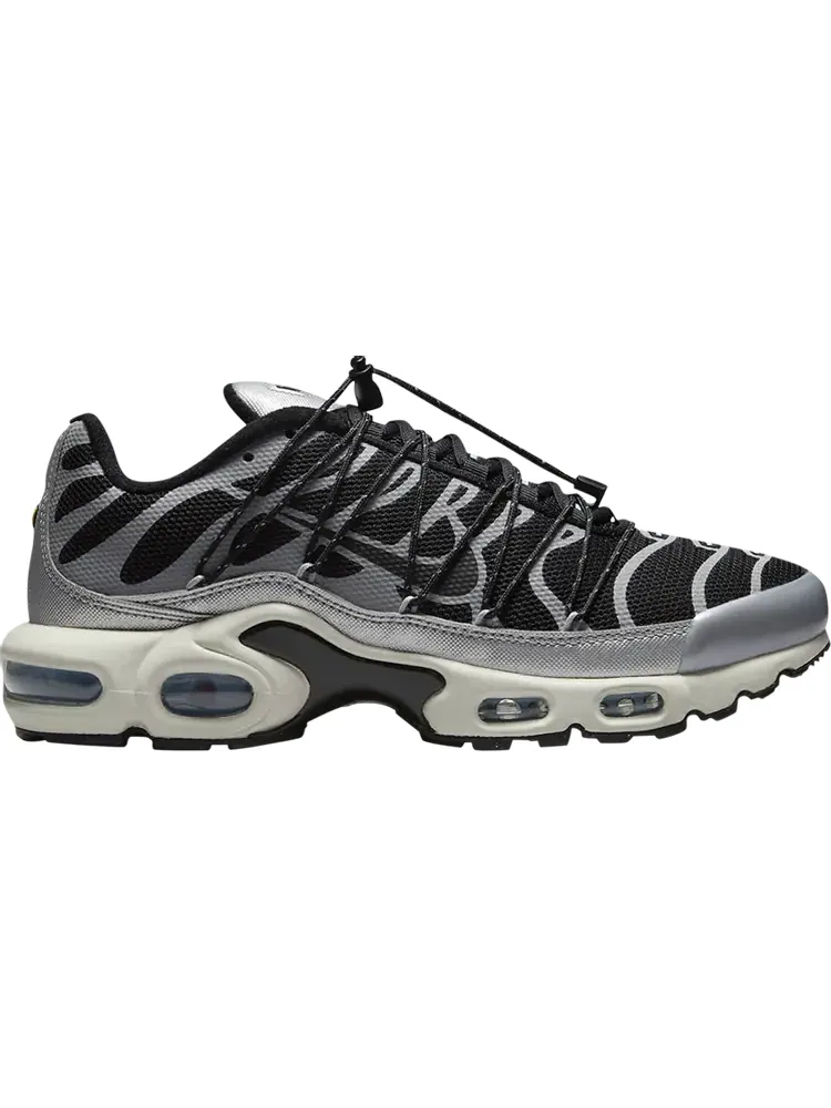 Кроссовки Wmns Air Max Plus Lace Toggle 'Black Metallic Silver' — изображение 1 из 1, черный