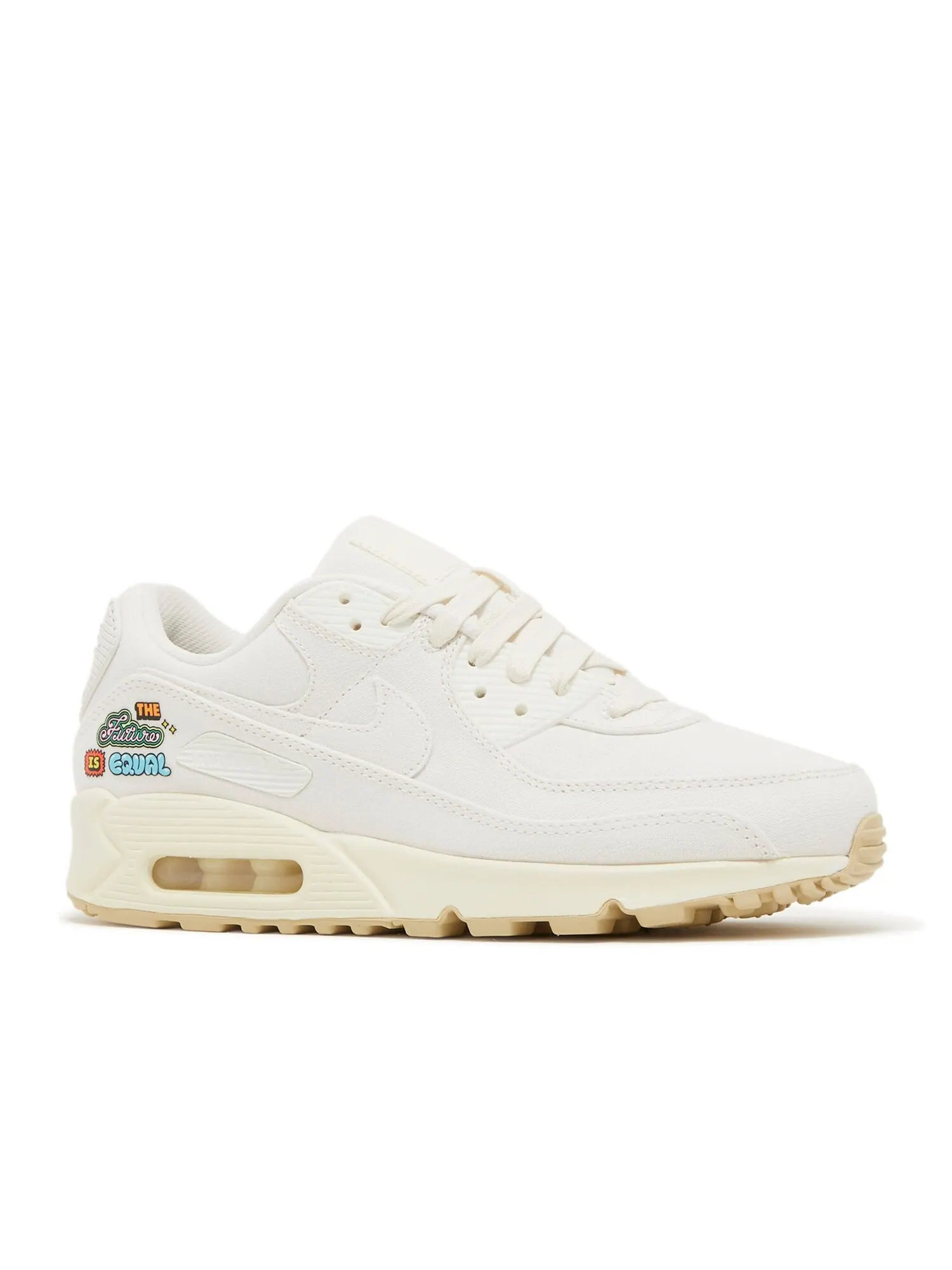 Женские кроссовки Nike Air Max 90 SE 'The Future Is Equal', кремовые — изображение 2 из 4, бежевый