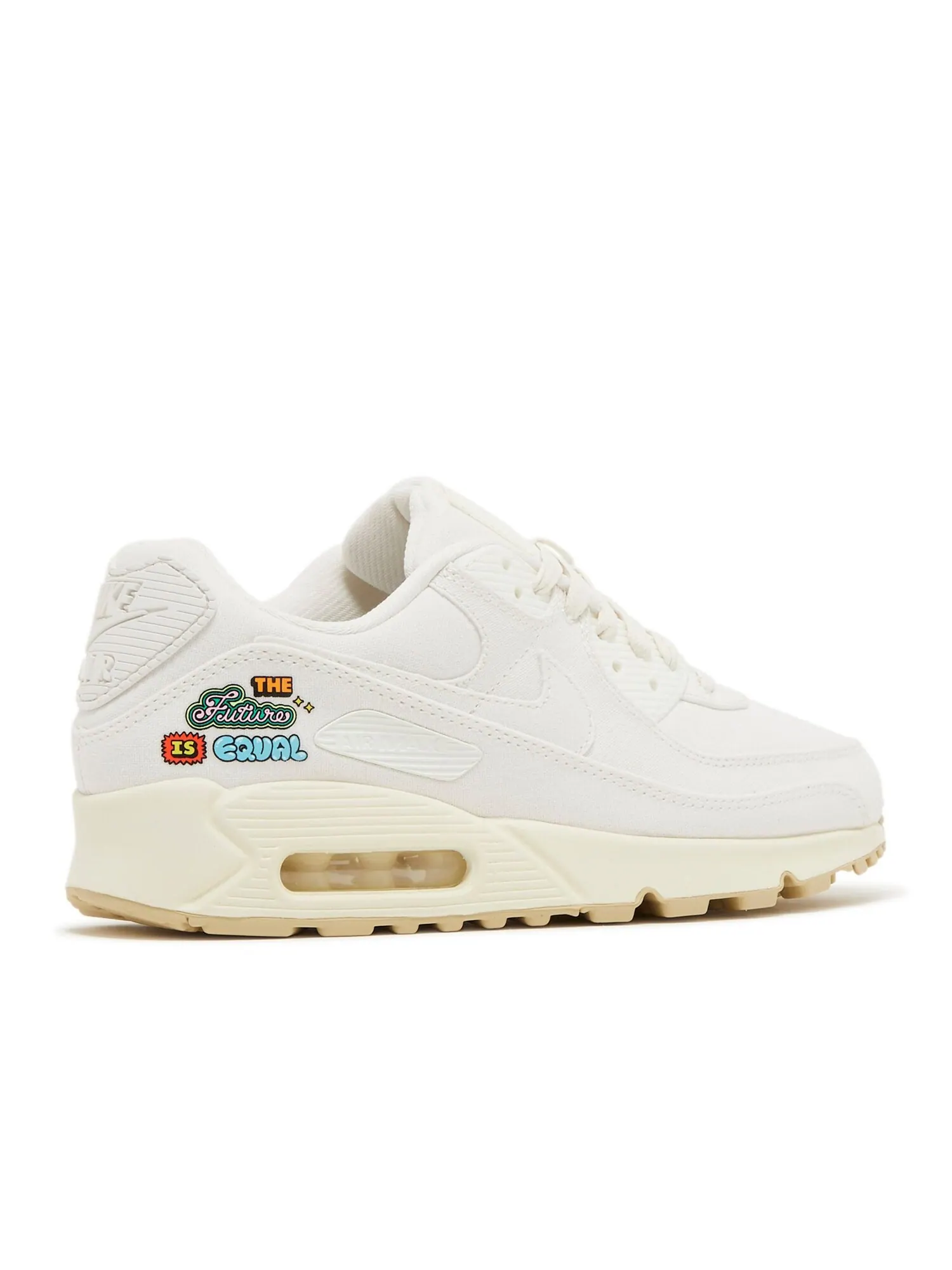 Женские кроссовки Nike Air Max 90 SE 'The Future Is Equal', кремовые — изображение 3 из 4, бежевый