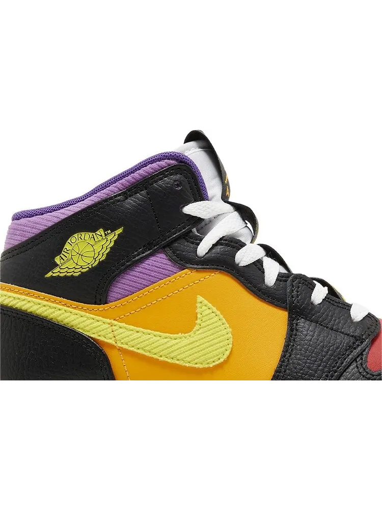 Кроссовки Air Jordan 1 Mid SS GS 'Championships' — изображение 2 из 4, мульти