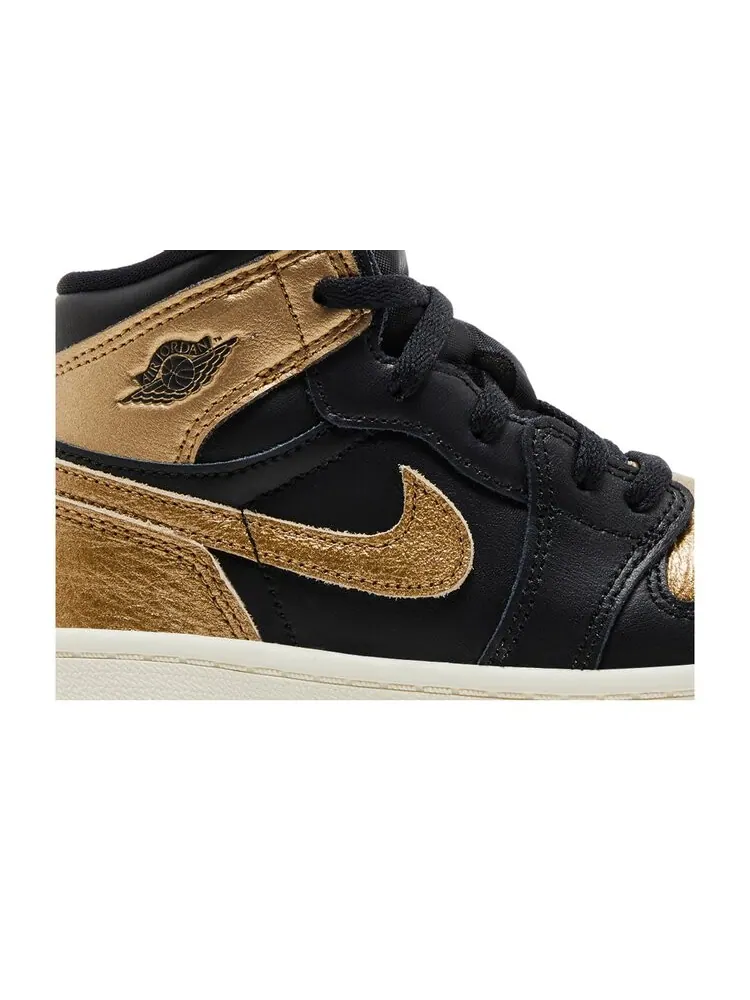 Кроссовки Air Jordan 1 Retro High OG TD — изображение 2 из 4, черный золотистый