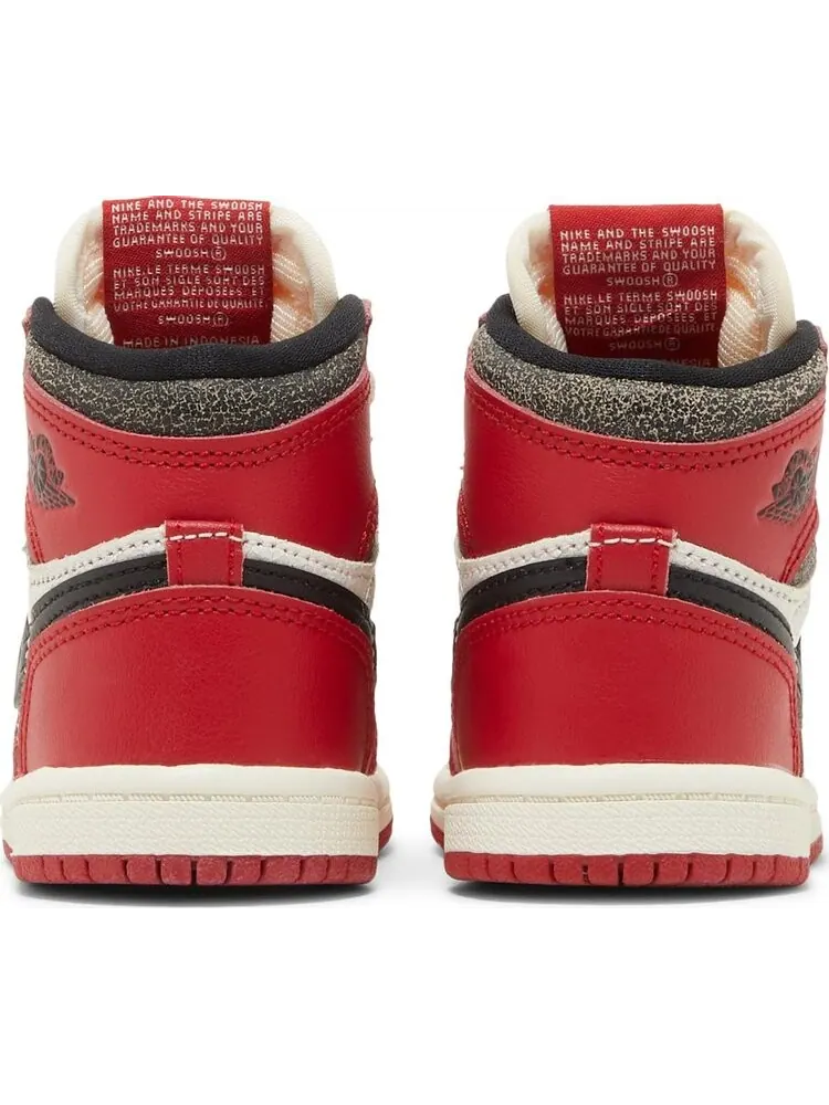 Кроссовки Air Jordan 1 Retro High OG TD Chicago Lost & Found — изображение 6 из 8, красный