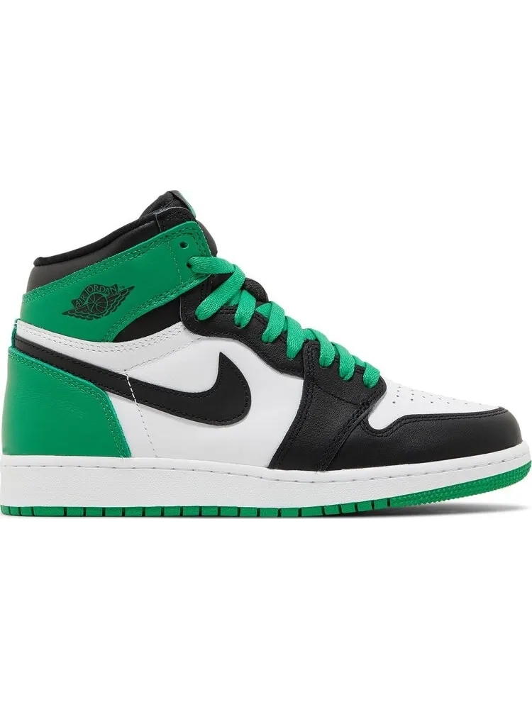 Кроссовки Air Jordan 1 Retro High OG GS 'Lucky Green' — изображение 1 из 4, зеленый