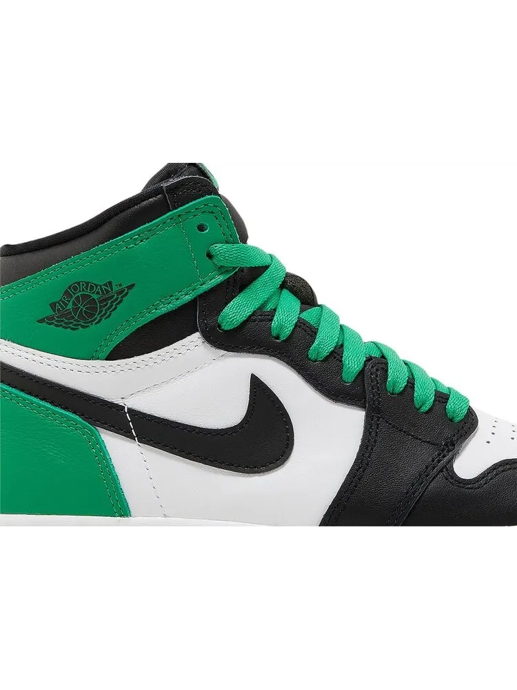 Кроссовки Air Jordan 1 Retro High OG GS 'Lucky Green' — изображение 2 из 4, зеленый