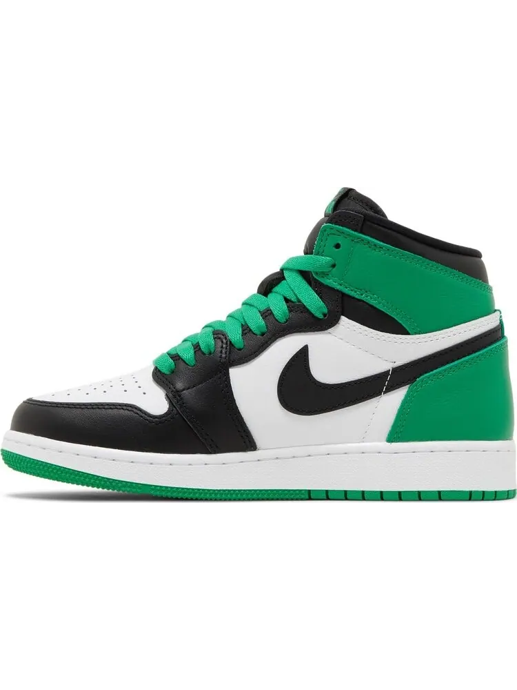 Кроссовки Air Jordan 1 Retro High OG GS 'Lucky Green' — изображение 3 из 4, зеленый