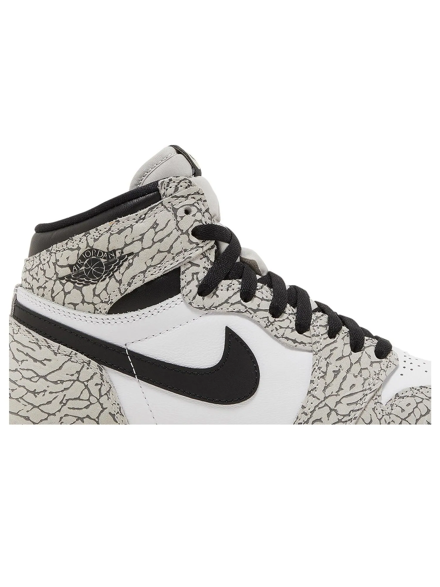 Кроссовки Nike Air Jordan 1 Retro High OG GS 'White Cement' — изображение 2 из 8, серый