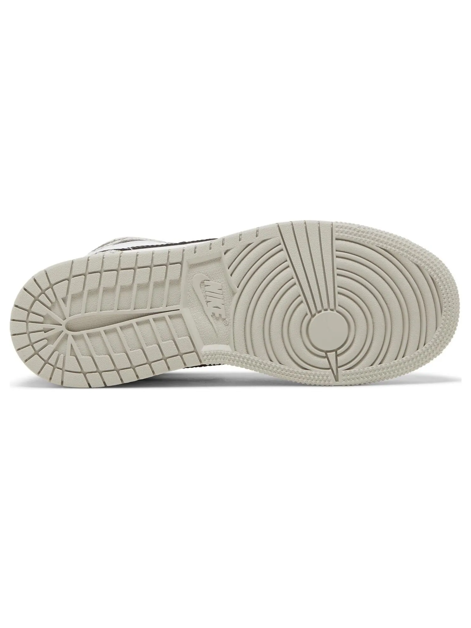 Кроссовки Nike Air Jordan 1 Retro High OG GS 'White Cement' — изображение 4 из 8, серый