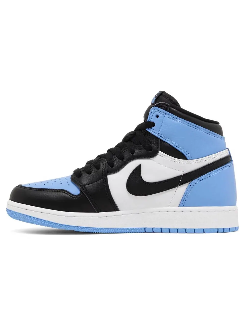 Кроссовки Nike Air Jordan 1 Retro High OG GS UNC Toe — изображение 2 из 8, белый/голубой/черный