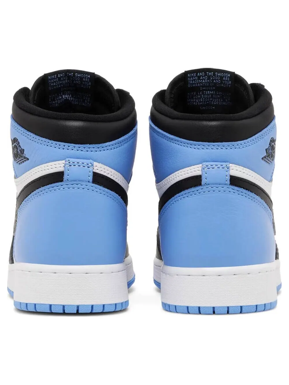 Кроссовки Nike Air Jordan 1 Retro High OG GS UNC Toe — изображение 4 из 8, белый/голубой/черный
