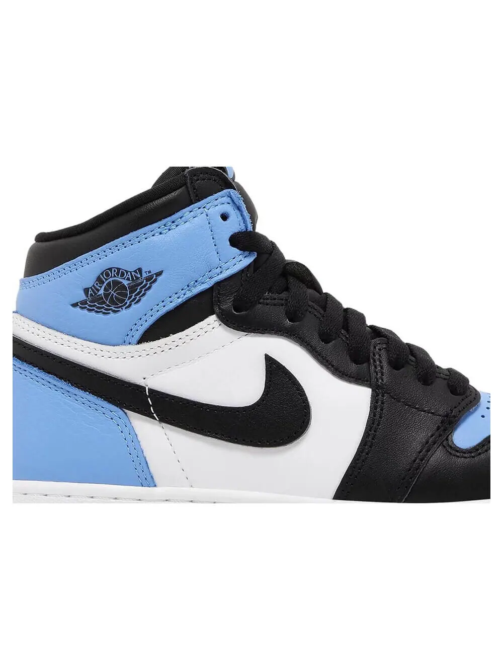 Кроссовки Nike Air Jordan 1 Retro High OG GS UNC Toe — изображение 5 из 8, белый/голубой/черный