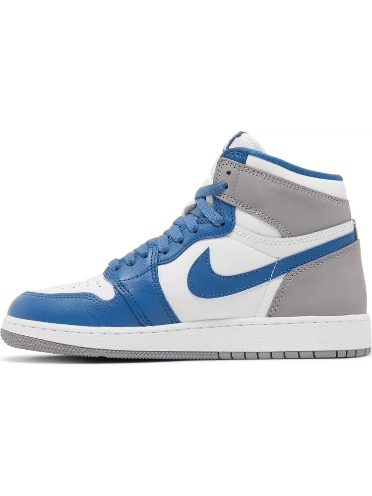 Кроссовки Air Jordan 1 Retro High OG GS True Blue — изображение 3 из 8, синий