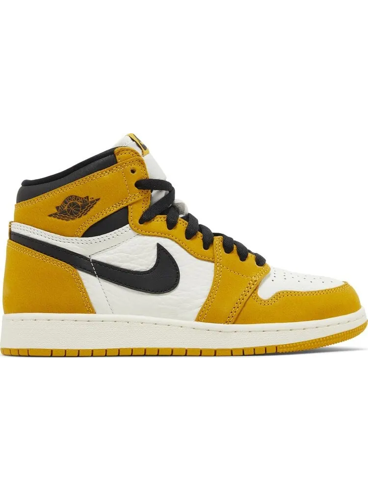 Кроссовки Air Jordan 1 Retro High OG GS 'Yellow Ochre' — изображение 1 из 4, желтый