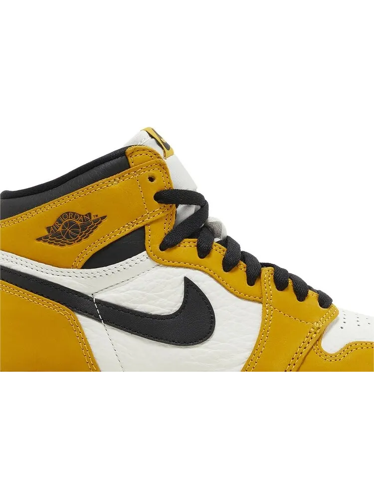 Кроссовки Air Jordan 1 Retro High OG GS 'Yellow Ochre' — изображение 2 из 4, желтый