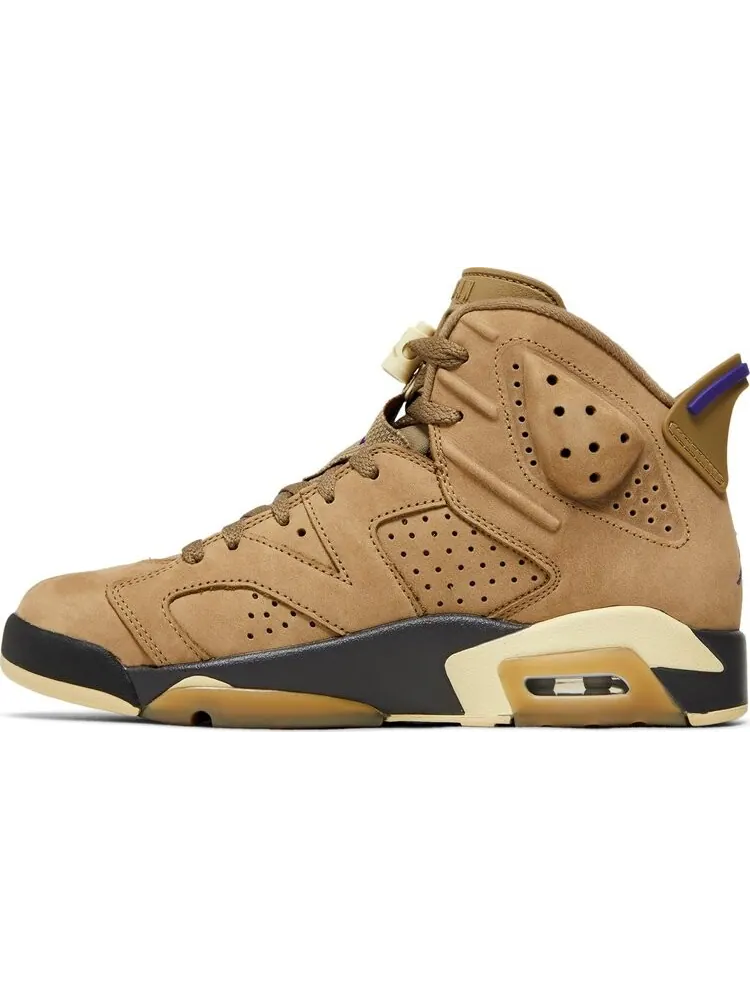 Кроссовки Wmns Air Jordan 6 Retro GORE-TEX 'Brown Kelp' — изображение 3 из 4, коричневый