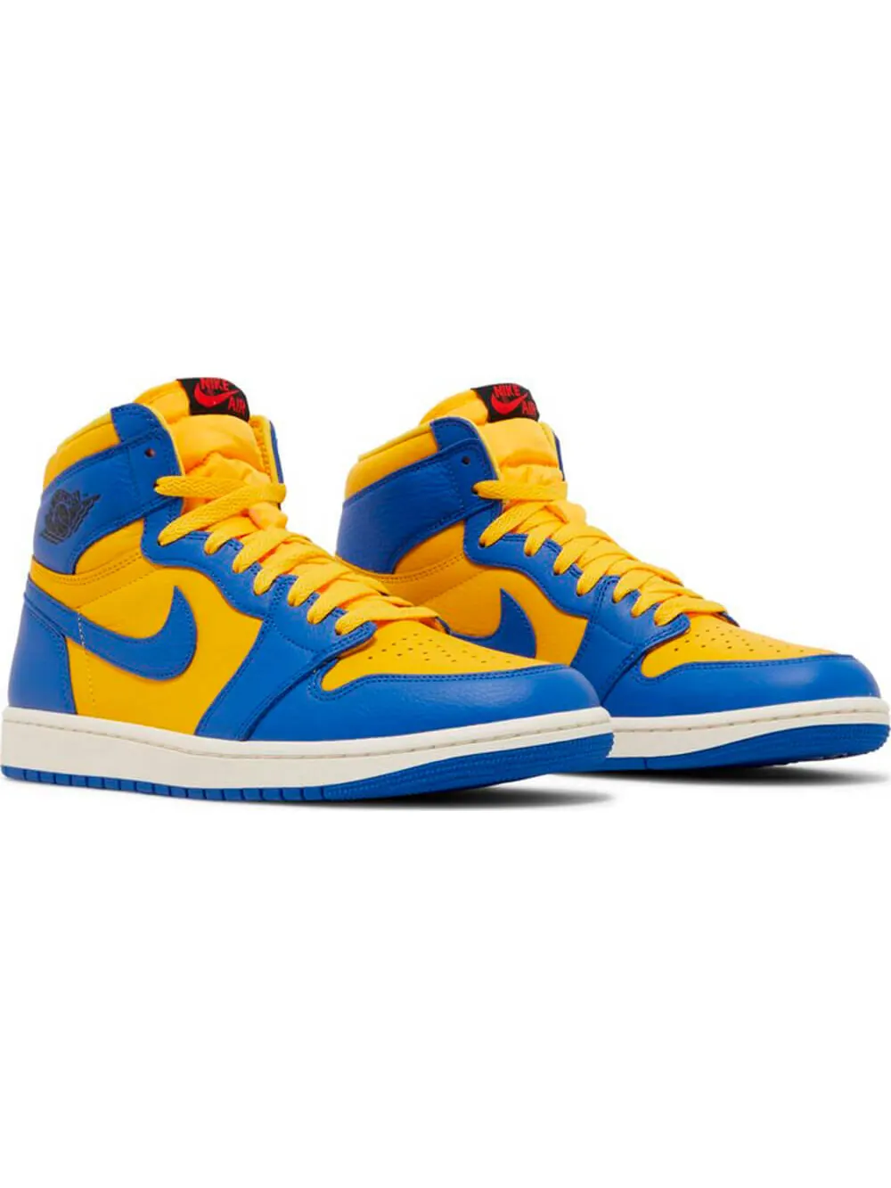 Кроссовки Air Jordan 1 Retro High OG 'Reverse Laney' — изображение 3 из 5, желтый/синий