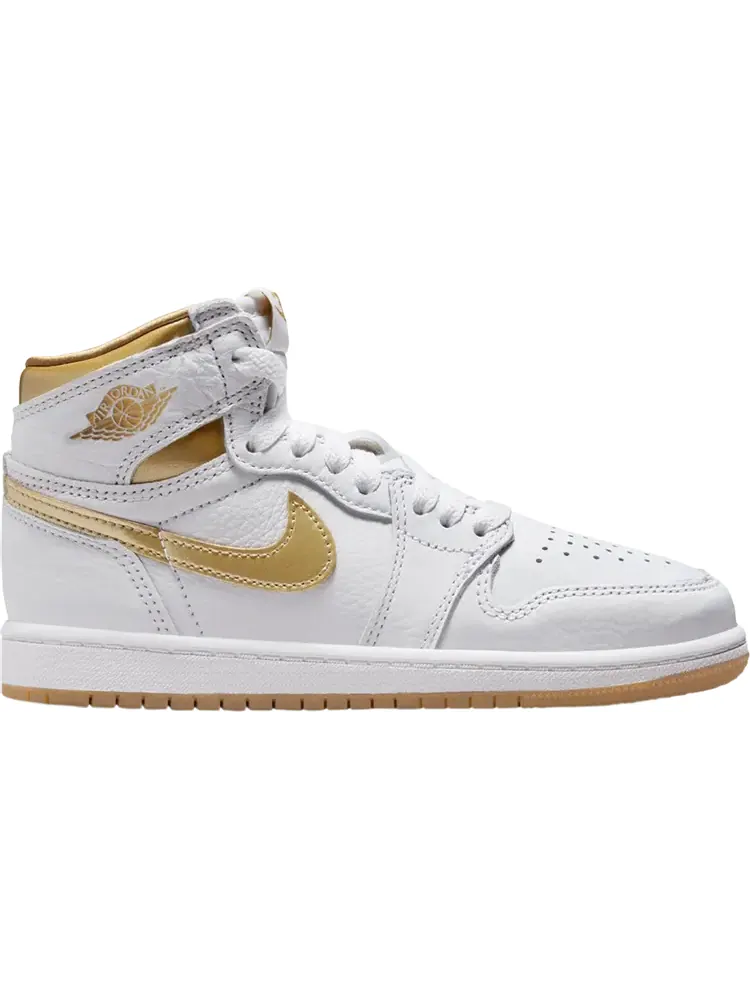 Кроссовки Air Jordan 1 Retro High OG PS 'Metallic Gold' — изображение 1 из 1, белый