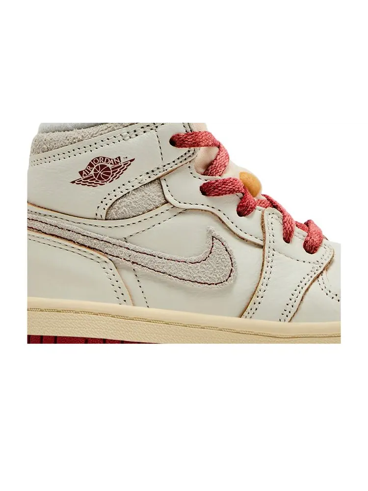Кроссовки Air Jordan 1 Retro High OG TD 'Rare Air - Sail Cinnabar' — изображение 2 из 8, синий