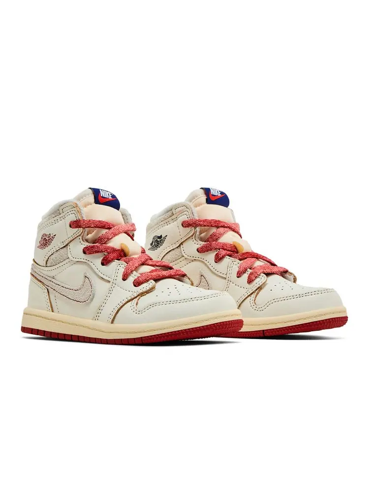 Кроссовки Air Jordan 1 Retro High OG TD 'Rare Air - Sail Cinnabar' — изображение 8 из 8, синий
