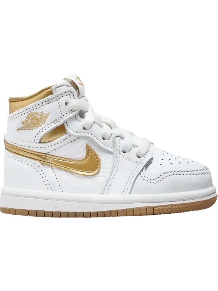 Кроссовки Air Jordan 1 Retro High OG TD 'Metallic Gold' — изображение 1 из 1, белый