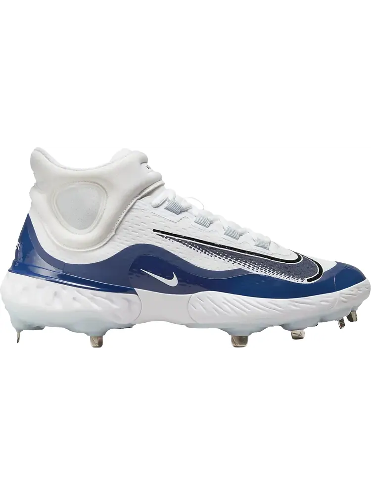 Кроссовки Alpha Huarache Elite 4 Mid 'White Midnight Navy' — изображение 1 из 1, белый