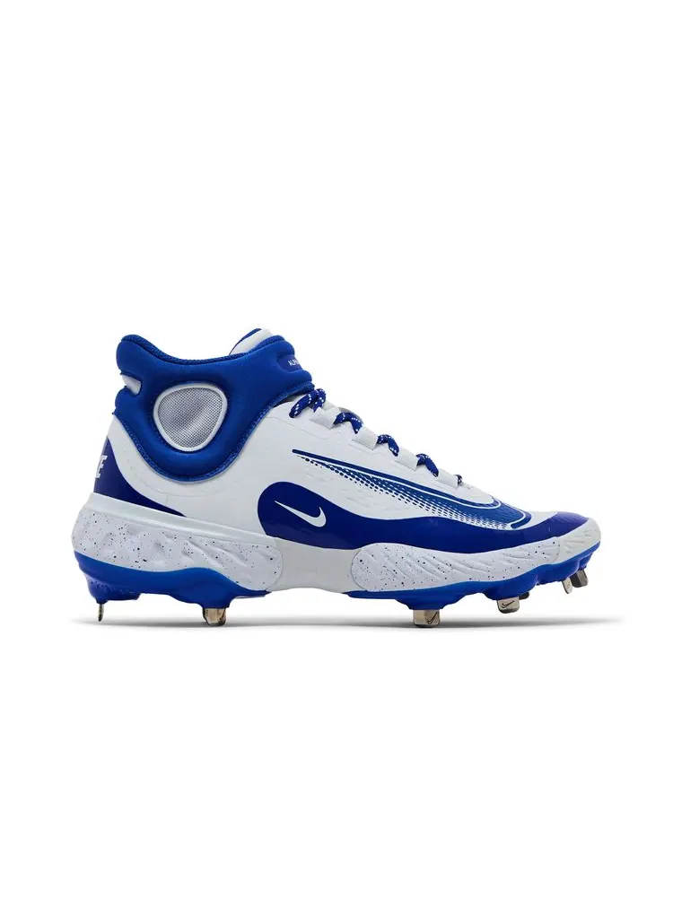 Кроссовки Alpha Huarache Elite 4 Mid 'White Hyper Royal' — изображение 1 из 8, белый