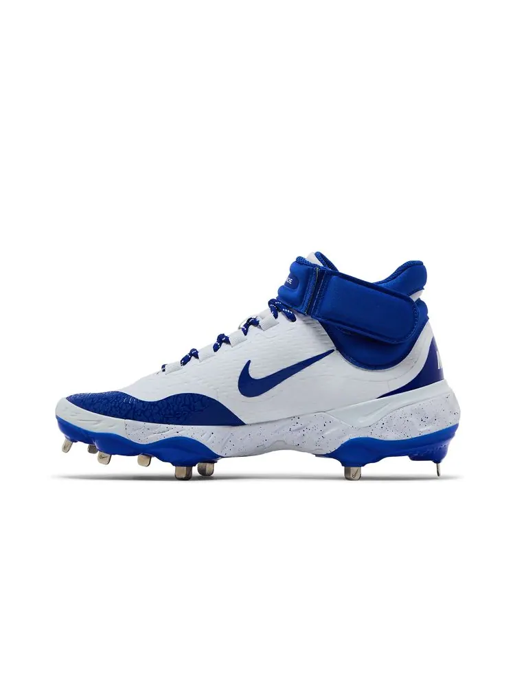 Кроссовки Alpha Huarache Elite 4 Mid 'White Hyper Royal' — изображение 3 из 8, белый