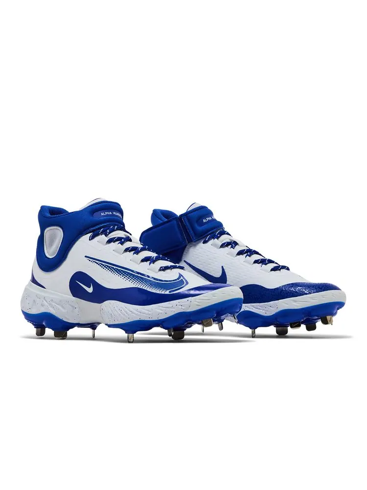 Кроссовки Alpha Huarache Elite 4 Mid 'White Hyper Royal' — изображение 8 из 8, белый