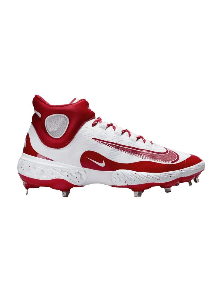 Кроссовки Nike Alpha Huarache Elite 4 Mid White University Red — изображение 1 из 1, белый красный
