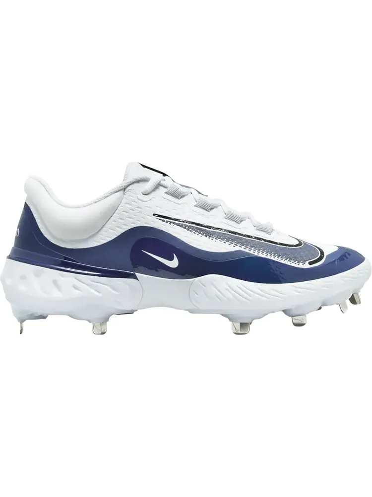 Кроссовки Alpha Huarache Elite 4 Low 'White Midnight Navy' — изображение 1 из 1, белый