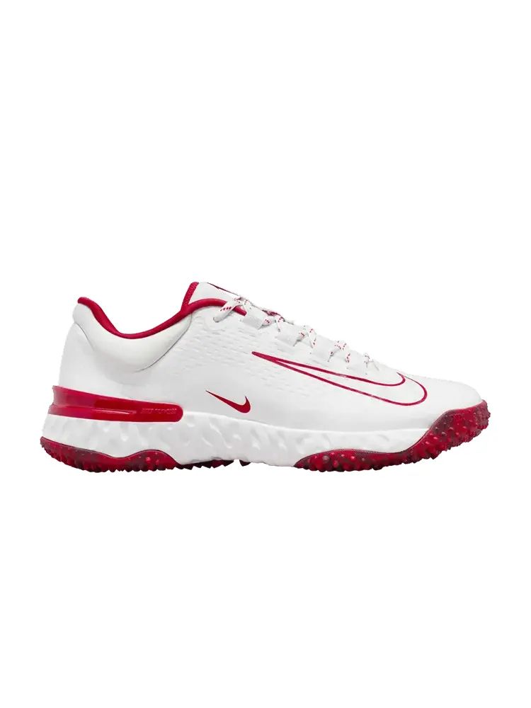 Кроссовки Wmns Alpha Huarache Elite 4 TF 'White University Red' — изображение 1 из 1, белый красный
