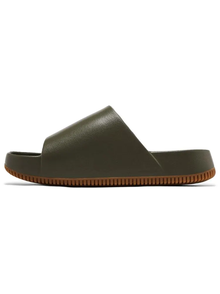 Шлепанцы Nike Calm Slide 'Medium Olive Gum' — изображение 3 из 8, зеленый