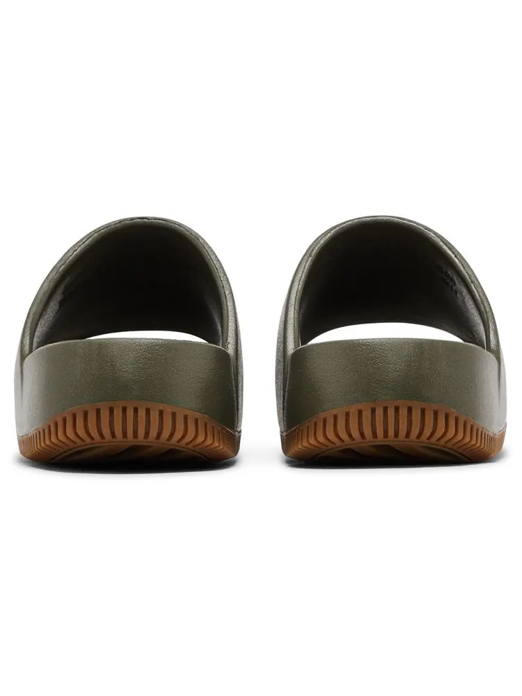 Шлепанцы Nike Calm Slide 'Medium Olive Gum' — изображение 6 из 8, зеленый
