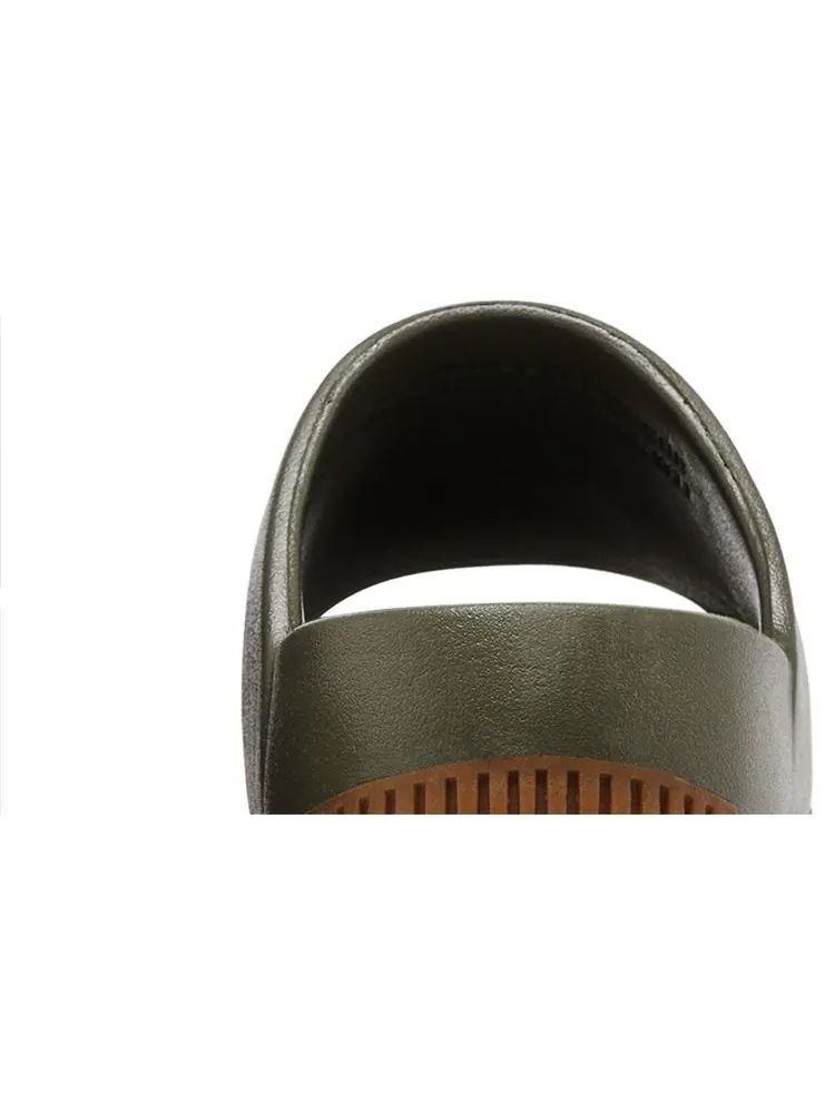 Шлепанцы Nike Calm Slide 'Medium Olive Gum' — изображение 7 из 8, зеленый