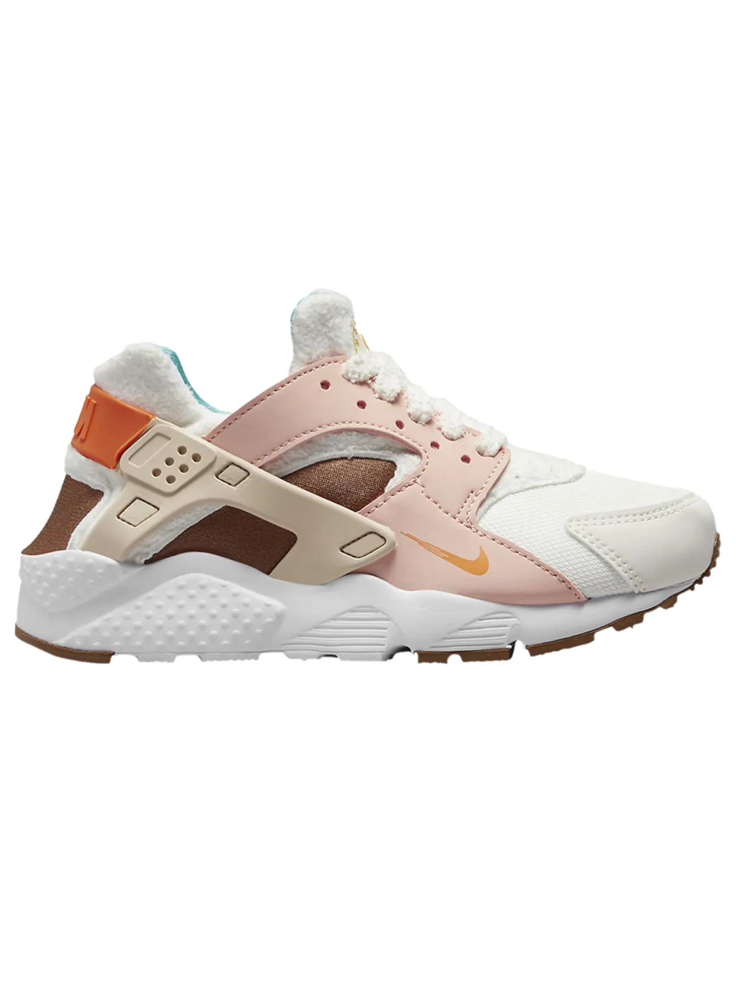 Кроссовки Nike Huarache Run GS 'Sail Safety Orange' — изображение 1 из 1, белый