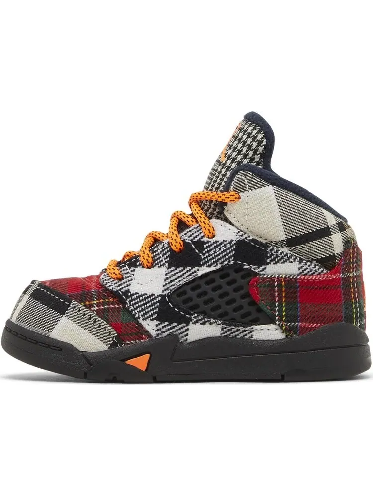 Кроссовки Air Jordan 5 Retro TD 'Plaid' — изображение 3 из 4, мульти