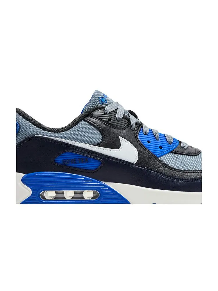 Кроссовки Nike Air Max 90 GORE-TEX 'Racer Blue' — изображение 3 из 9, серый///платиновый/синий