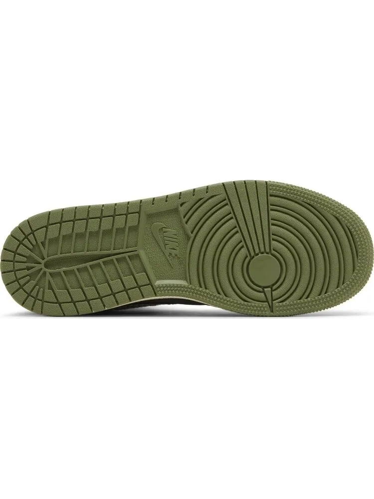 Кроссовки Air Jordan 1 Mid SE Craft GS 'Anthracite Light Olive' — изображение 4 из 4, зеленый