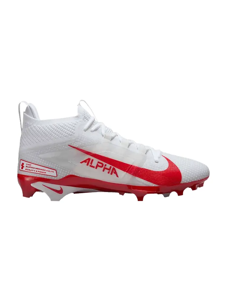 Кроссовки Nike Alpha Menace 4 Elite — изображение 1 из 1, белый красный