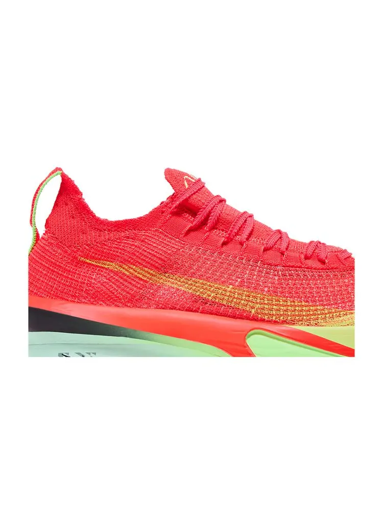 Кроссовки Nike Air Zoom Alphafly NEXT% 3 'Bright Crimson Lime Blast' — изображение 2 из 8, зеленый