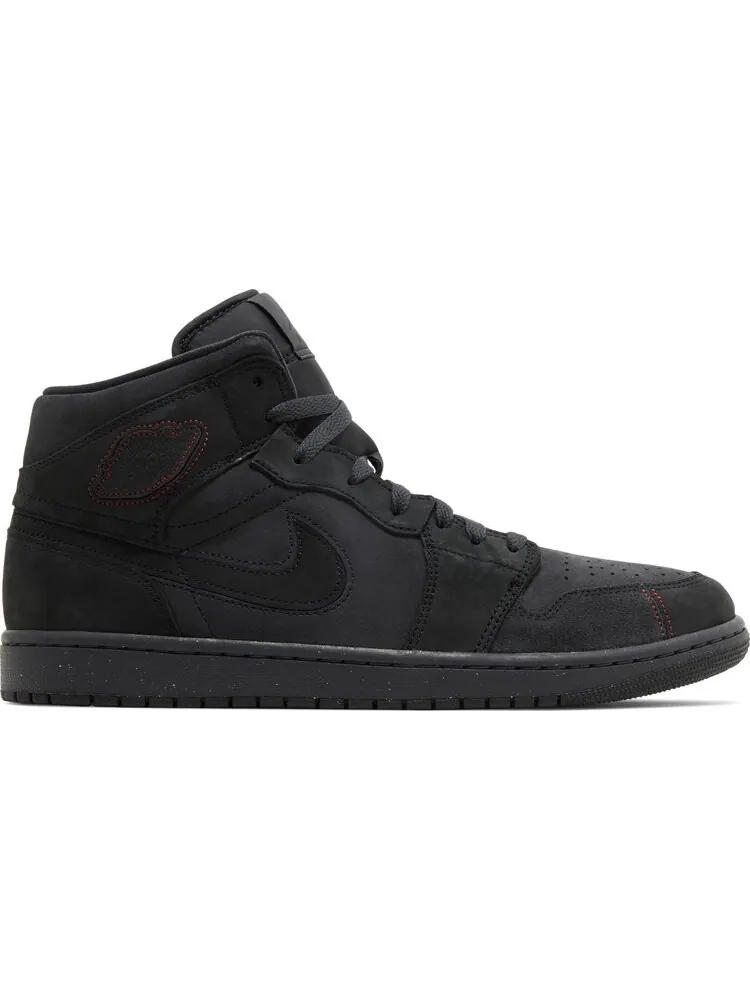 Кроссовки Air Jordan 1 Mid SE Craft 'Dark Smoke Red' — изображение 1 из 4, черный