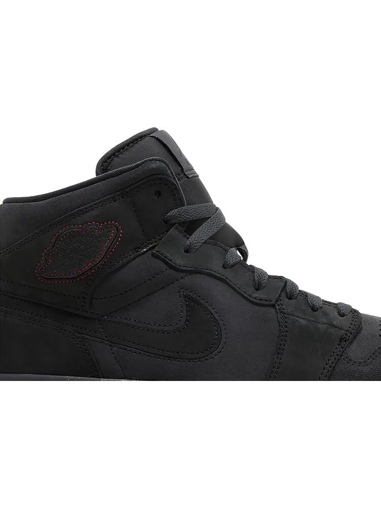 Кроссовки Air Jordan 1 Mid SE Craft 'Dark Smoke Red' — изображение 2 из 4, черный