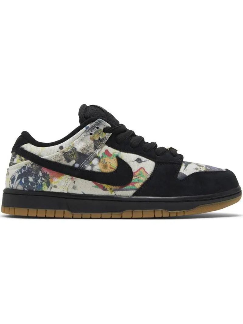 Кроссовки Nike Dunk Low SB х Supreme 'Rammellzee' — изображение 1 из 4, черный/мультиколор