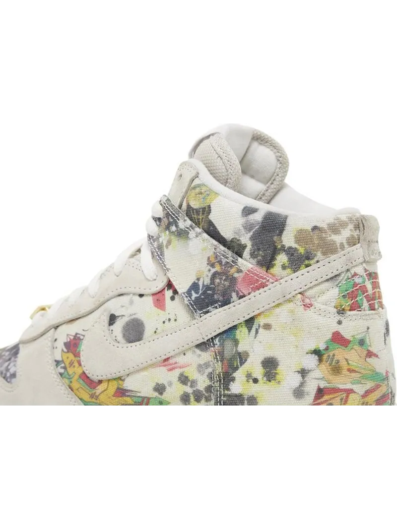 Кроссовки Nike Dunk High SB х Supreme 'Rammellzee' — изображение 6 из 6, белый/мультиколор