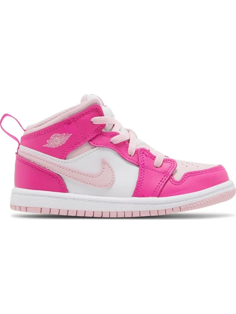 Кроссовки Air Jordan 1 Mid TD 'Fierce Pink' — изображение 1 из 4, розовый