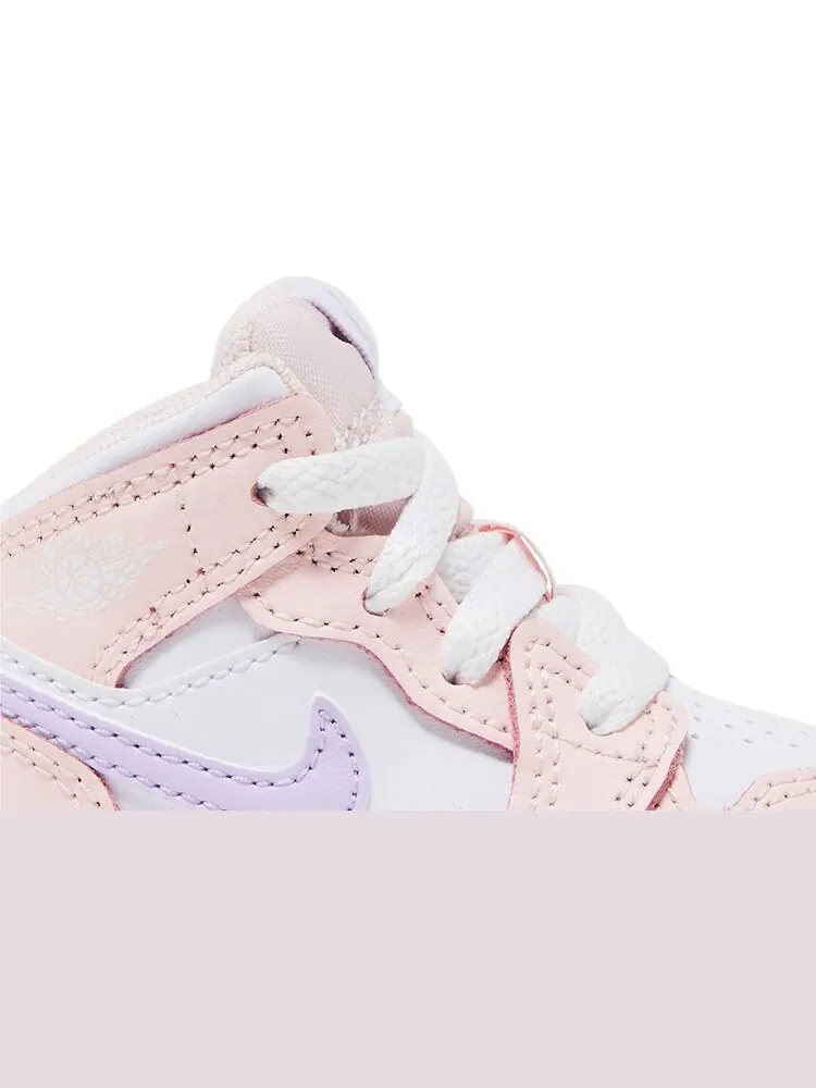 Кроссовки Air Jordan 1 Mid TD 'Pink Wash' — изображение 2 из 4, розовый